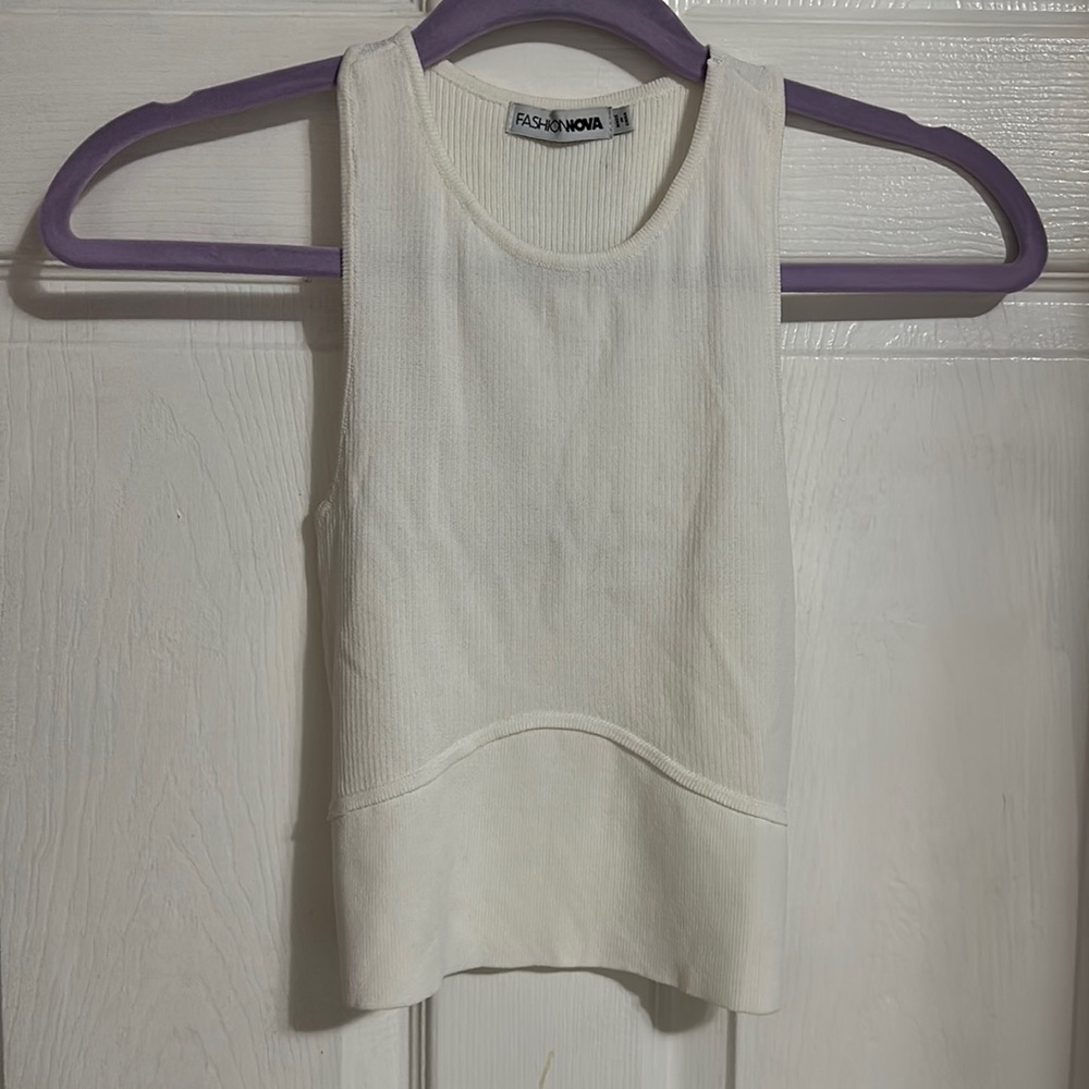 Crop top white